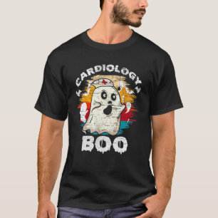 Cardiologie Boo Halloween Ghost Nurse Nursi T-shirt