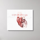 Cardiologie Definitie Kunstcanvas Canvas Afdruk (Voorkant)
