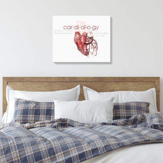 Cardiologie Definitie Kunstcanvas Canvas Afdruk (Insitu (Slaapkamer))