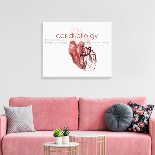 Cardiologie Definitie Kunstcanvas Canvas Afdruk (Insitu (Woonkamer))