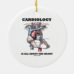 Cardiologie draait allemaal om het hart (anatomisc keramisch ornament