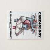 Cardiologie draait allemaal om het hart (anatomisc legpuzzel (Horizontaal)