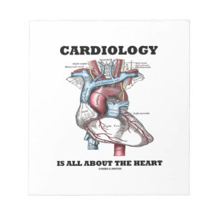 Cardiologie draait allemaal om het hart (anatomisc notitieblok