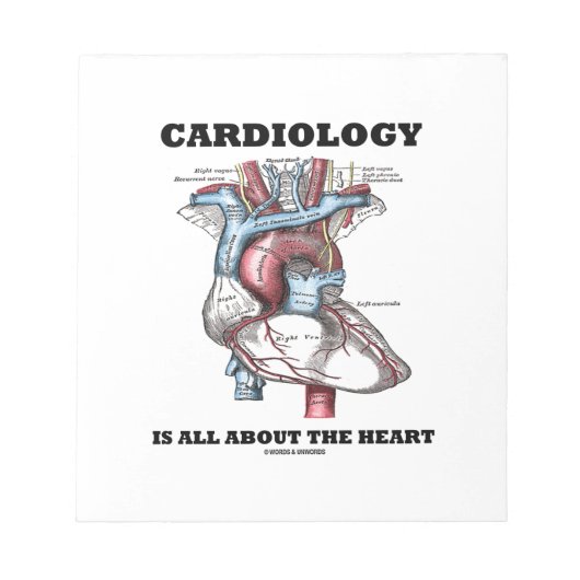 Cardiologie draait allemaal om het hart (anatomisc notitieblok (Voorkant)