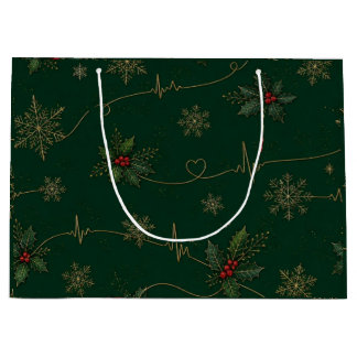 Cardiologie EKG ECG Electrocardiogram Kersttas Groot Cadeauzakje