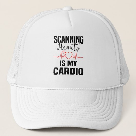 Cardiologie Hartchirurgie Hartslag Cardioloog Trucker Pet (Voorkant)