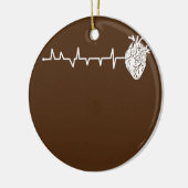 Cardiologie hartslag voor hartzweren keramisch ornament (Links)