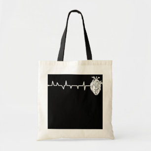 Cardiologie hartslag voor hartzweren tote bag