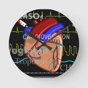 Cardiologie Heart Design Ronde Klok