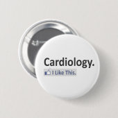 Cardiologie...ik vind dit leuk ronde button 5,7 cm (Voorkant /achterkant)