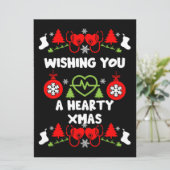 Cardiologie Kerstmis Medisch Personeel Giften (Staand voorkant)