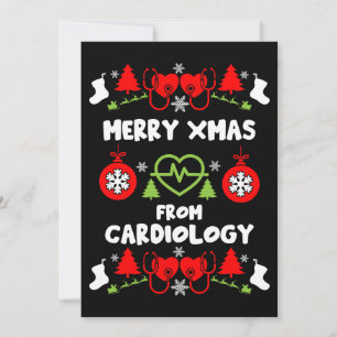 Cardiologie Kerstmis Medisch Personeel Giften Feestdagenkaart