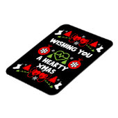 Cardiologie Kerstmis Medisch Personeel Giften Magneet (Linkerzijde)