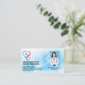 Cardiologie Logo | Geneeskunde | Arts Visitekaartje (Staand voorkant)