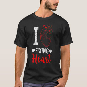 Cardiologie Love Fixing Hearts Graphic Cardioloog T-shirt