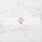 Cardiologie of cardioloog waterfles etiket (Enkel label)