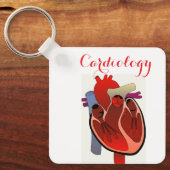 "Cardiologie Sleutelring" Sleutelhanger (Voorkant)