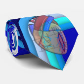 Cardiologie Stropdas Anatomisch hart (Opgerold)