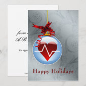 cardiologie van het medisch beroep feestdagenkaart (Voorkant / Achterkant)