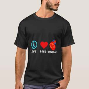 Cardiologie Vrede Liefde Cardioloog Cardiac Cath L T-shirt