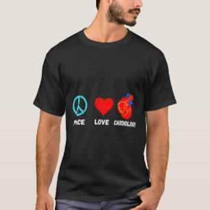 Cardiologie Vrede Liefde Cardioloog Cardiac Cath L T-shirt