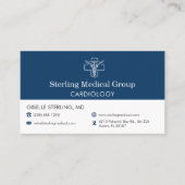 Cardiologist Doctor Office Appointment Visitekaartje (Voorkant)