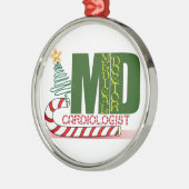 CARDIOLOGIST HEART DOCTOR CHRISTMAS MERRY METALEN ORNAMENT (Links)