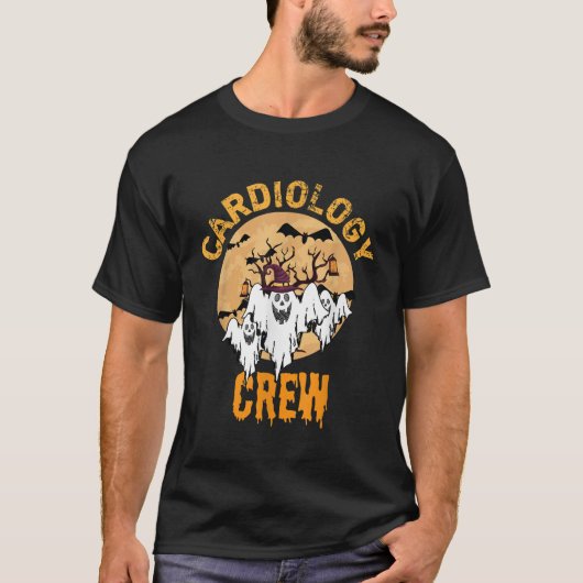 Cardiology Boo Crew Halloween Ghost T-shirt (Voorkant)