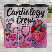 Cardiology Crew Nurse Heart Design Thermosbeker