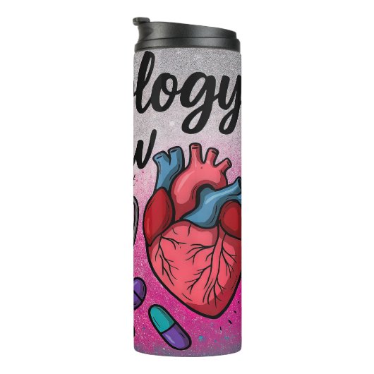 Cardiology Crew Nurse Heart Design Thermosbeker (Geroteerd rechts)