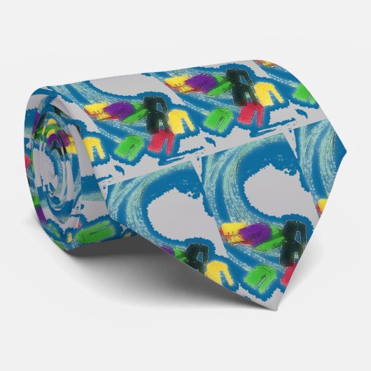 Cardiology EKG Cables Man Stropdas (Opgerold)