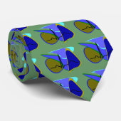 Cardioloog Abstract Stropdas QRS-ontwerp (Opgerold)