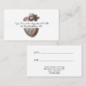 cardioloog afsprakenkaartje (Voorkant / Achterkant)