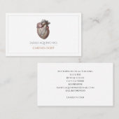 Cardioloog anatomisch hart visitekaartje (Voorkant / Achterkant)