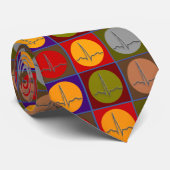 Cardioloog Art Stropdas QRS Pop Art (Opgerold)