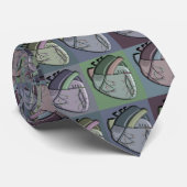 Cardioloog Artsy Heart Stropdas (Opgerold)