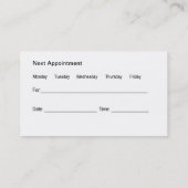 Cardioloog Benoeming Medical Center Visitekaartje (Achterkant)