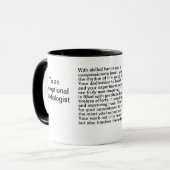 Cardioloog dank u bericht mok (Voorkant links)