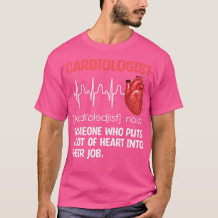 Cardioloog Definitie Cardiologie Hart Doctor GR T-shirt