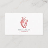 Cardioloog Doctor Anatomical Heart Illustration Visitekaartje (Voorkant)