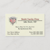 Cardioloog Doctor Medical Symbol Visitekaartje (Voorkant)