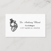 Cardioloog elektrocardiogram visitekaartje (Achterkant)