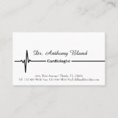 Cardioloog elektrocardiogram visitekaartje (Voorkant)
