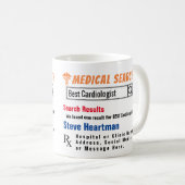 Cardioloog Funny Search Gift Mok (Voorkant rechts)