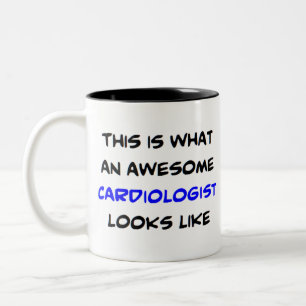 cardioloog, geweldige tweekleurige koffiemok