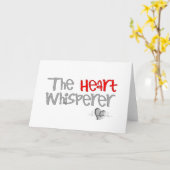 Cardioloog Gifts "The Heart Whisperer" Kaart (Gele Bloem)
