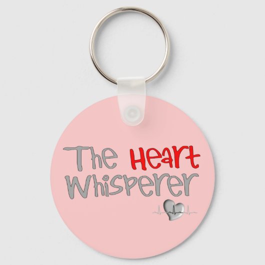 Cardioloog Gifts "The Heart Whisperer" Sleutelhanger (Voorkant)