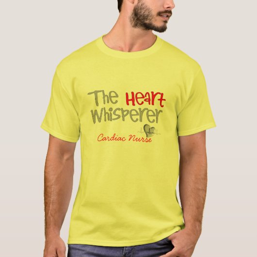 Cardioloog Gifts "The Heart Whisperer" T-shirt (Voorkant)