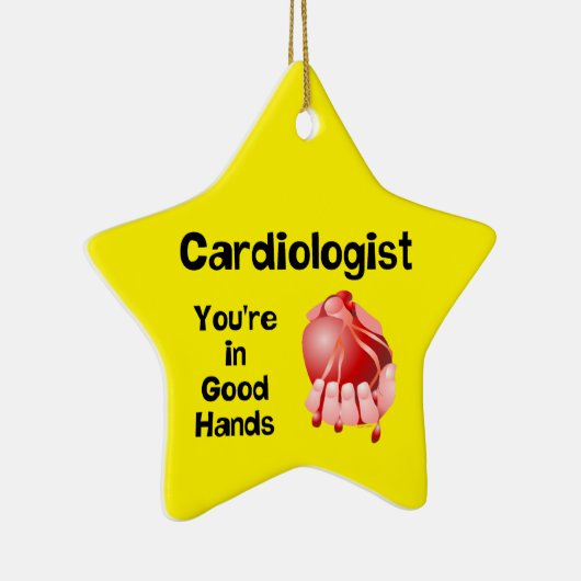 Cardioloog Goede Handen Keramisch Ornament (Rechts)