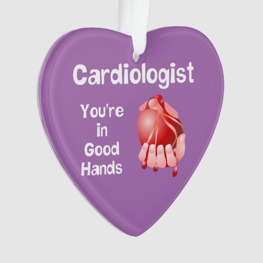 Cardioloog Goede Handen Ornament (voorkant)